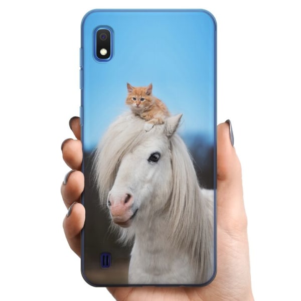 Samsung Galaxy A10 TPU Mobildeksel Hest & Katt
