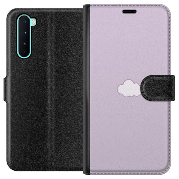 OnePlus Nord Plånboksfodral Lila Moln – minimalistiskt moln