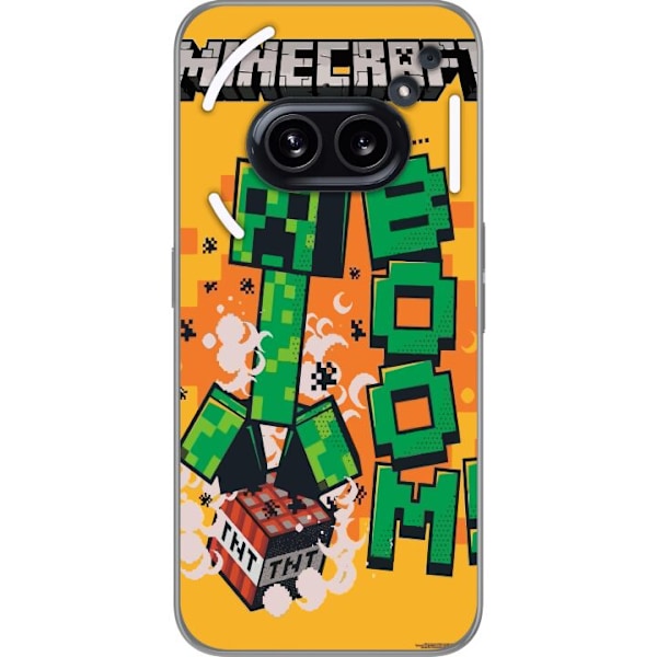 Nothing Phone (2a) Plus Läpinäkyvä kuori Minecraft Boom