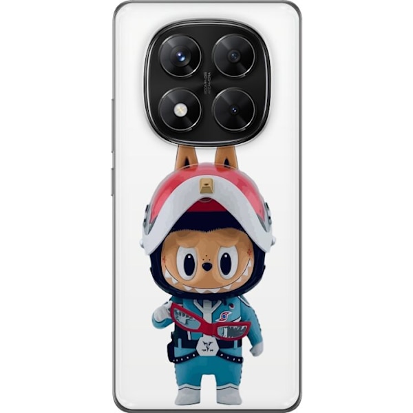 Xiaomi Redmi Note 14 Pro Läpinäkyvä kuori How2work Labubu hirviöt x Ultraman Blue -hahmo