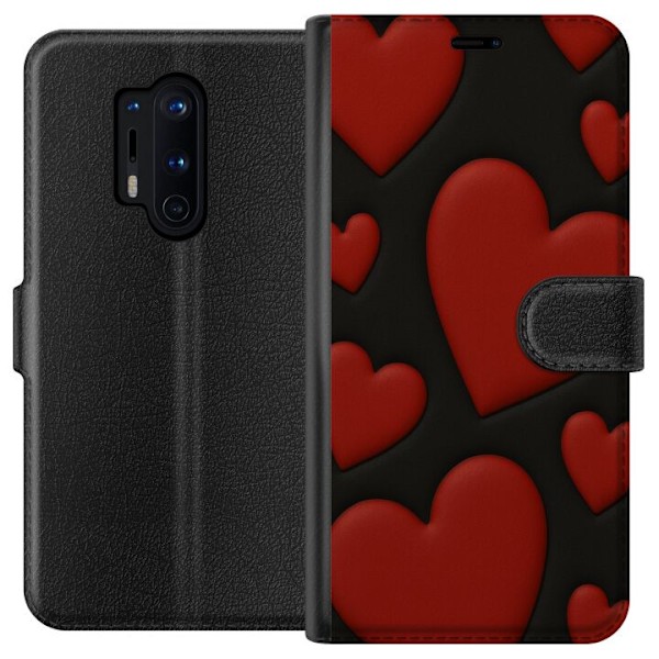 OnePlus 8 Pro Plånboksfodral Red Velvet Hearts
