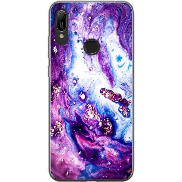 Kompatibelt Mobilskal till Huawei Y6 (2019) Galaxy Marble