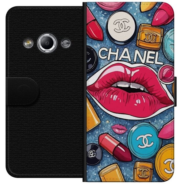 Samsung Galaxy Xcover 3 Lompakkokotelo Chanel Lips