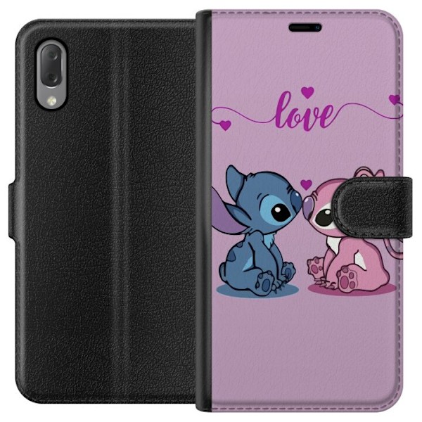 Sony Xperia L3 Tegnebogsetui Lilo & Stitch – Angel Edition