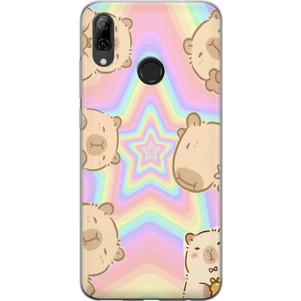 Huawei P smart 2019 Genomskinligt Skal Kawaii Capybara Galaxy