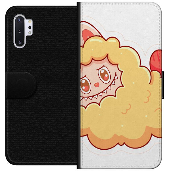 Samsung Galaxy Note10+ Lompakkokotelo Labubu Pesukarhu Pop Mart Hahmo Keräilyesine Söpö Suunnittelu Suosittu Teema Taideteos Leikkisarja