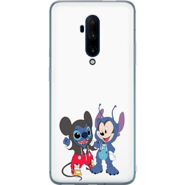 OnePlus 7T Pro Läpinäkyvä kuori Stitch Mikki Hiiri