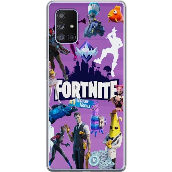 Samsung Galaxy A71 5G Läpinäkyvä kuori Fortnite