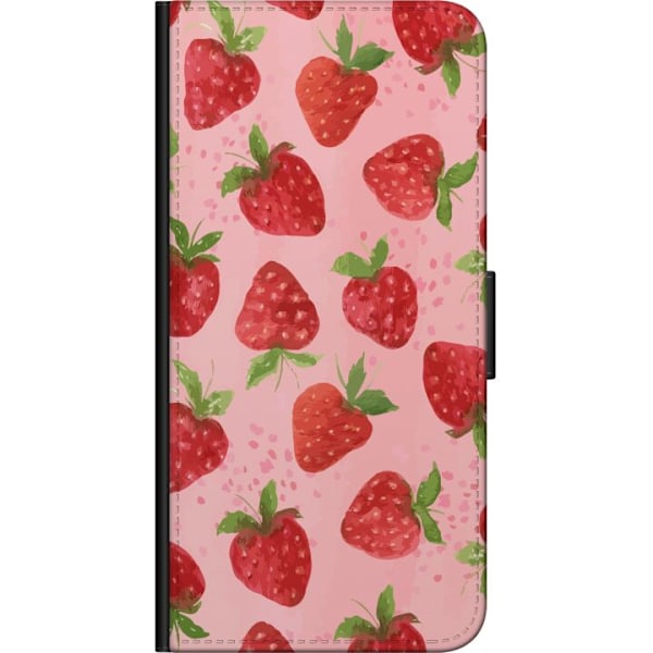 Huawei Y6 (2019) Tegnebogsetui Jordbærdrømme - Retro-stil jo