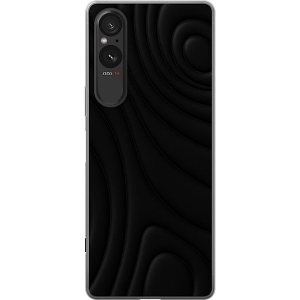 Sony Xperia 10 VI Genomskinligt Skal Black Waves