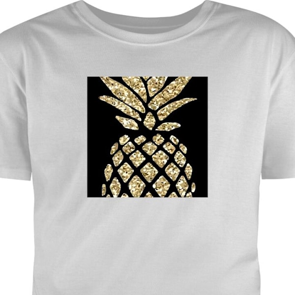 Børne T-shirt | Behagelig T-shirt til Børn Ananas grå 2-3 År