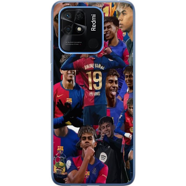 Xiaomi Redmi 10C Genomskinligt Skal Lamine Yamal mobilskal för fotbollsfans