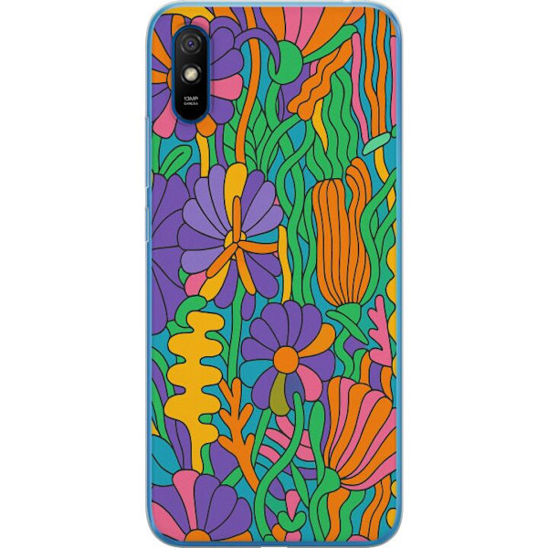 Xiaomi Redmi 9A Genomskinligt Skal Color Pop