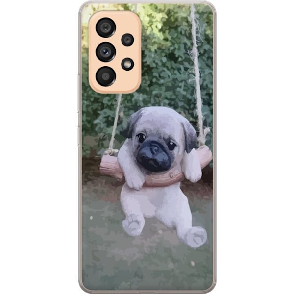 Samsung Galaxy A53 5G Genomskinligt Skal Söt Hundvalp