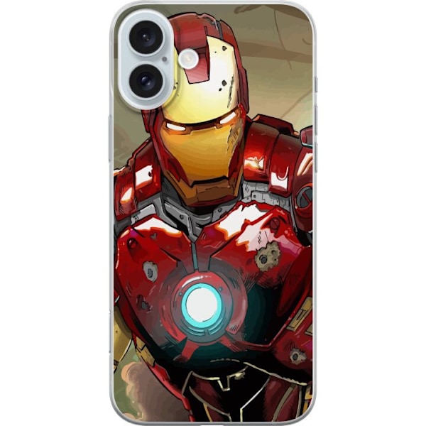 Apple iPhone 16 Plus Läpinäkyvä kuori Iron Man - Marvel