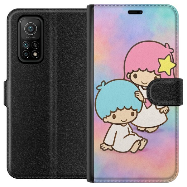 Xiaomi Mi 10T 5G Tegnebogsetui Kawaii Sanrio Kiki Lola Little Twin Stars