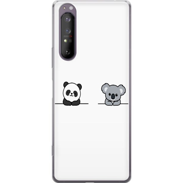 Sony Xperia 1 II Gennemsigtig cover Panda Koala