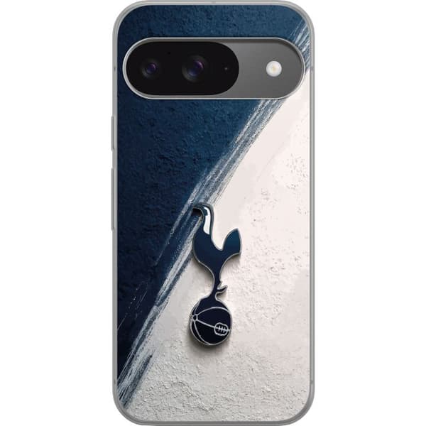 Kompatibelt Mobildeksel til Google Pixel 9 Tottenham Hotspur-emblemet i minimalistisk mørk design blå