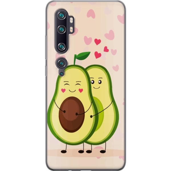Xiaomi Mi Note 10 Pro Gennemsigtig cover Avokado Kærlighed