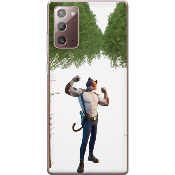 Samsung Galaxy Note20 Gennemsigtig cover Fortnite - Meowscles