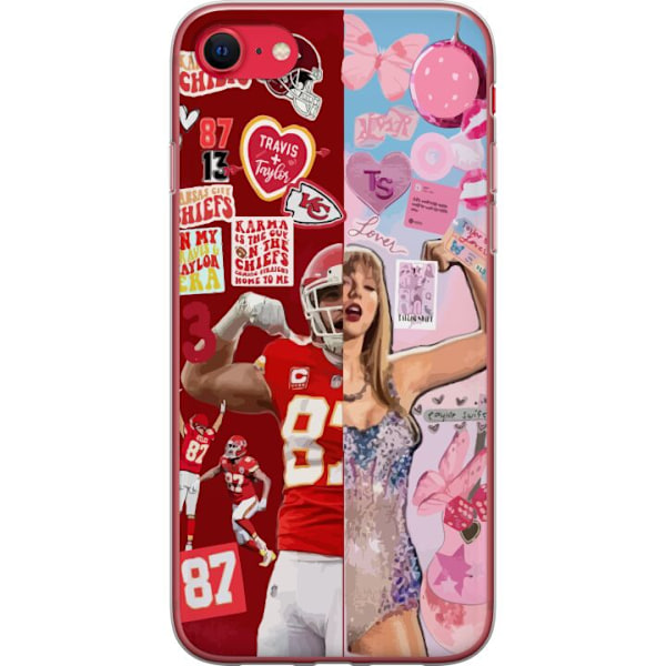 Apple iPhone 16e Gennemsigtig cover Taylor Swift og Travis Kel