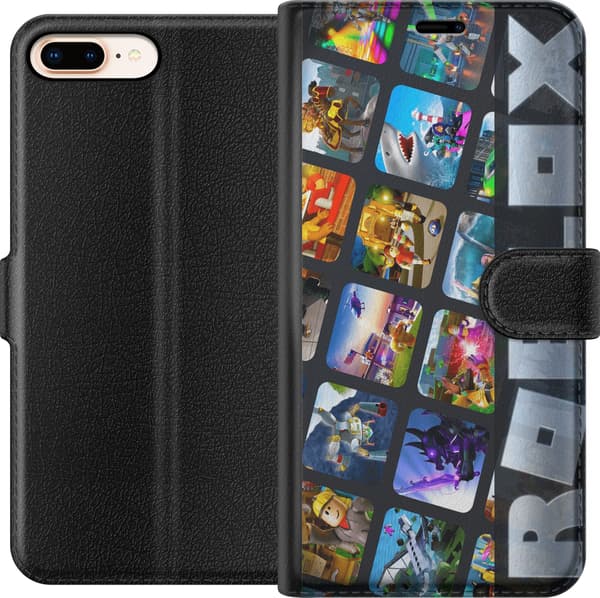 Kompatibel Tegnebogsetui til Apple iPhone 8 Plus Roblox