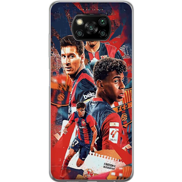 Xiaomi Poco X3 NFC Läpinäkyvä kuori Yamal Lamine x Messi