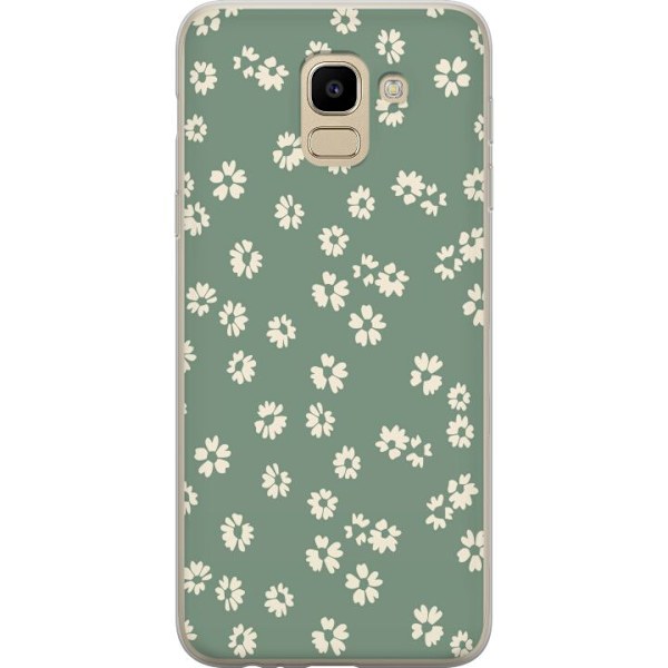 Samsung Galaxy J6 Genomskinligt Skal Blomsterdröm – färgglatt blommönster