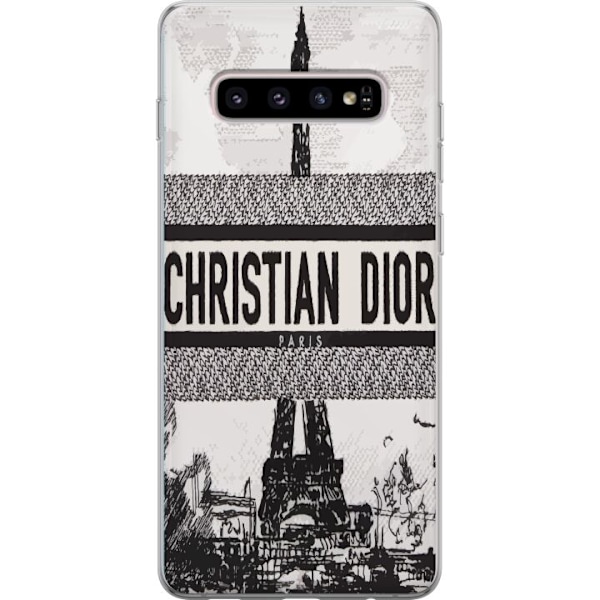 Samsung Galaxy S10+ Genomskinligt Skal Christian Dior