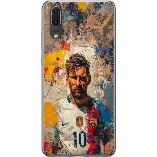 Huawei P20 Gennemsigtig cover Messi Art