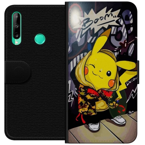Huawei P40 lite E Lommeboketui Pikachu