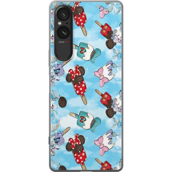 Kompatibelt Mobildeksel til Sony Xperia 10 VI Tecknade glassfigurer blå