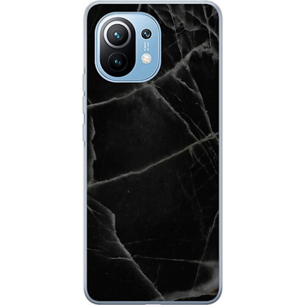 Xiaomi Mi 11 Läpinäkyvä kuori Musta marmori