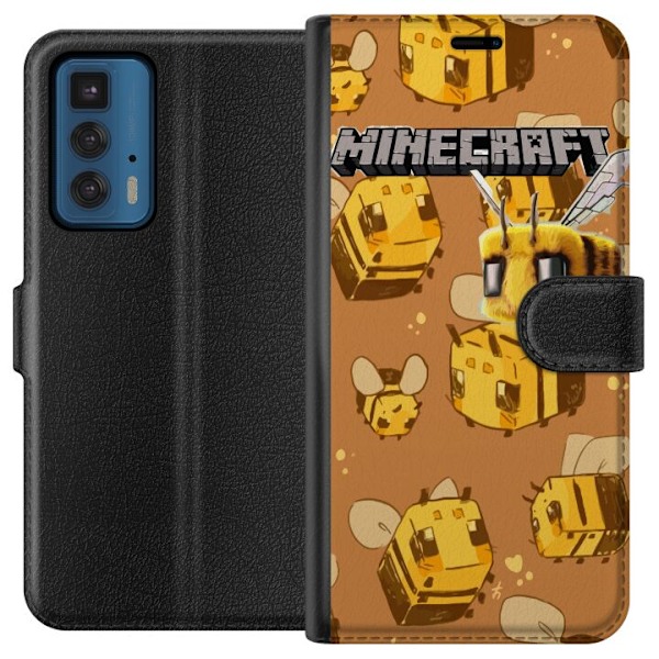 Motorola Edge 20 Pro Plånboksfodral Minecraft Bi