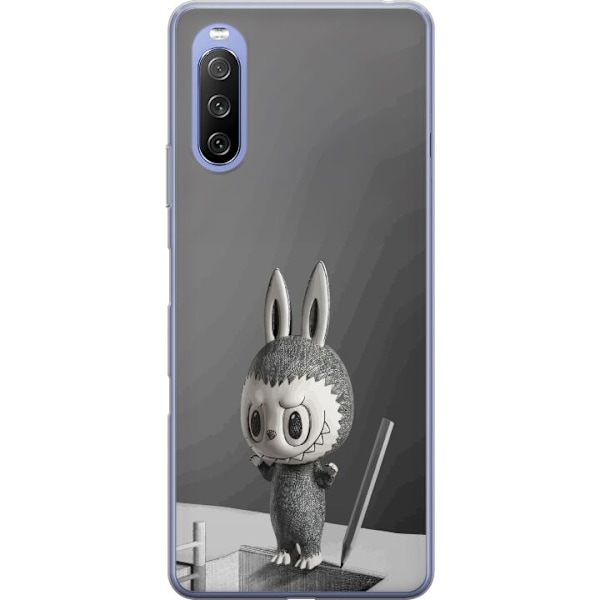 Sony Xperia 10 III Lite Gennemsigtig cover Pop Mart MEGA LABUBU LABUBU Sketch 1000%