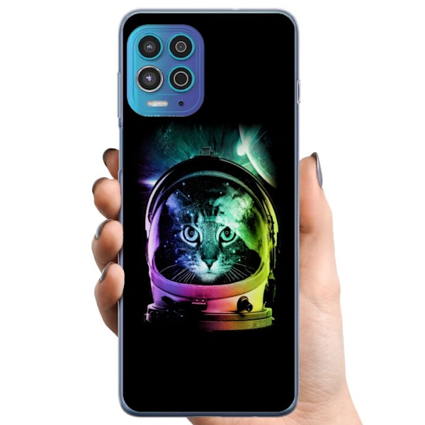 Motorola Moto G100 TPU Mobilskal Space Cat