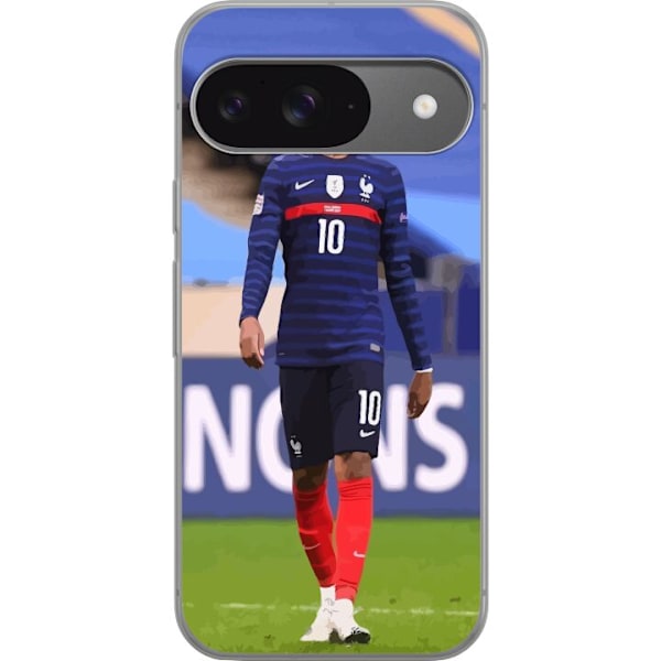 Google Pixel 9 Pro Gennemsigtig cover Kylian Mbappé