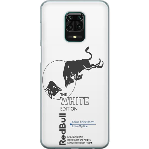 Kompatibelt Mobildeksel til Xiaomi Redmi Note 9 Pro Minimalistisk hvit energidrikk-inspirert design hvit