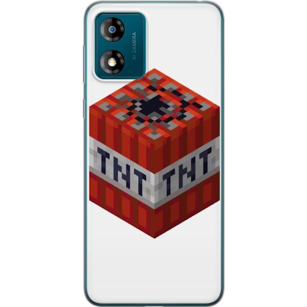 Motorola Moto E13 Genomskinligt Skal Minecraft TNT