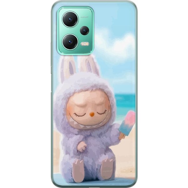 Xiaomi Redmi Note 12 Läpinäkyvä kuori Labubu Vaaleanpunainen Tunnelma