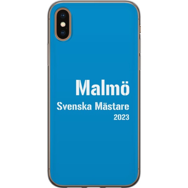 Apple iPhone XS Max Genomskinligt Skal Malmö FF