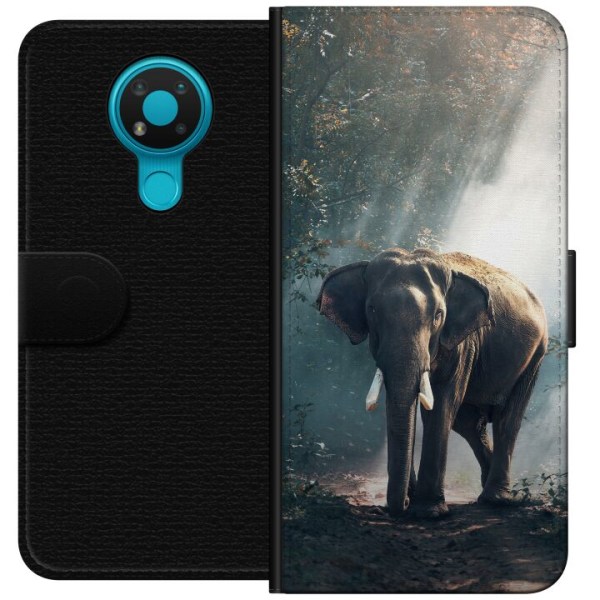 Nokia 3.4 Lommeboketui Elefant