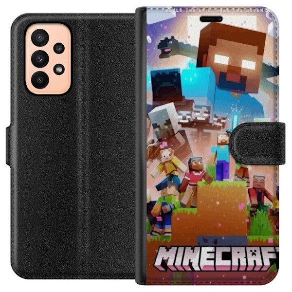 Samsung Galaxy A23 Plånboksfodral Minecraft