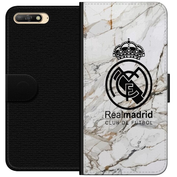 Huawei Y6 (2018) Tegnebogsetui Real Madrid