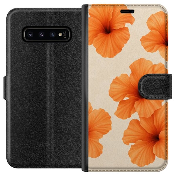 Samsung Galaxy S10 Tegnebogsetui Papaya Punch
