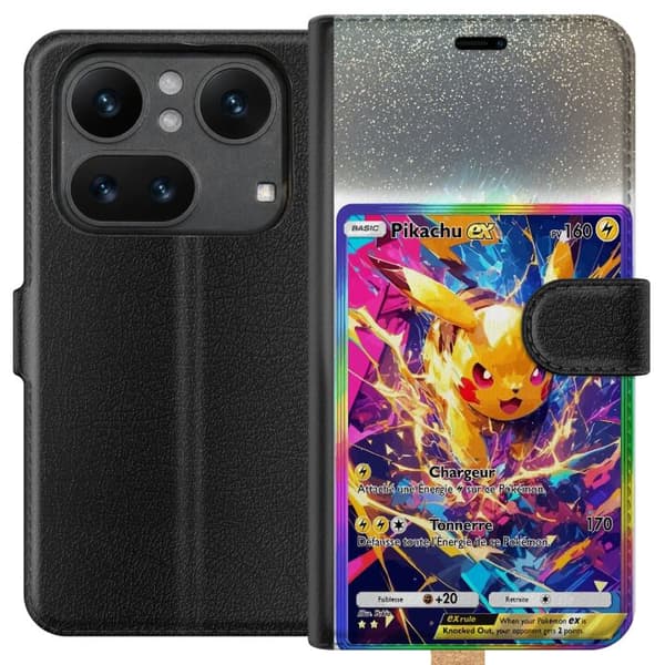 Kompatibelt Plånboksfodral till Nothing Phone 4a Pro Pikachu gul
