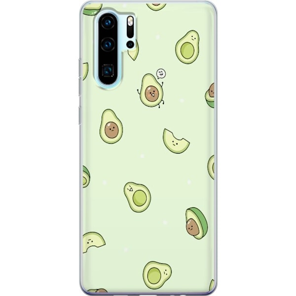 Huawei P30 Pro Gennemsigtig cover Glad Avocado