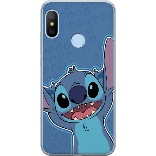 Xiaomi Mi A2 Lite Genomskinligt Skal Stitch Hello