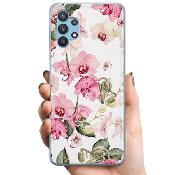 Samsung Galaxy A32 5G TPU Mobilskal Blommor