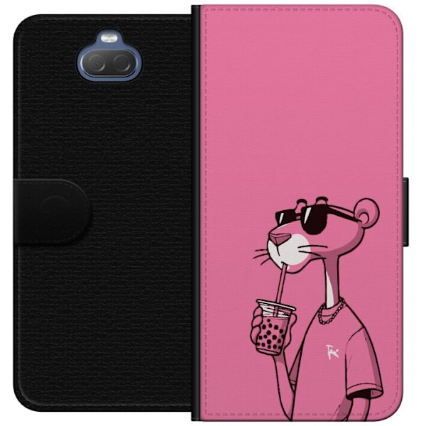 Sony Xperia 10 Plus Tegnebogsetui Pink Panther Drink